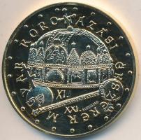 DN "István Magyarország első királya 1000-1038 / Magyar koronázási ékszerek" aranyozott Br...