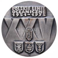 Lengyelország 1970. "40 éves az Atlanti óceánon keresztüli lengyel hajózás" ezüstözött Br ...