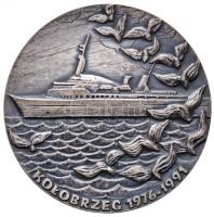 Lengyelország 1970. "40 éves az Atlanti óceánon keresztüli lengyel hajózás" ezüstözött Br ...