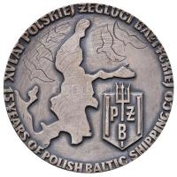 Lengyelország 1970. "40 éves az Atlanti óceánon keresztüli lengyel hajózás" ezüstözött Br ...