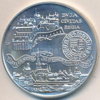 1990. 500Ft Ag "Mátyás király / Buda látképe" T:BU