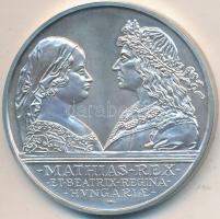 1990. 500Ft Ag "Mátyás király / Beatrix" T:BU