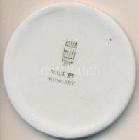 DN "Dunaújvárosi Papírgyár" Zsolnay-porcelán emlékérem dísztokban (61mm) T:1
