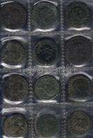 Róma/Császárság 72db kis és nagy bronz, 2db kis éremtartóban T:többségében 2, a többi 3