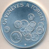 1996. 2000Ft Ag "50 éves a forint" T:BU