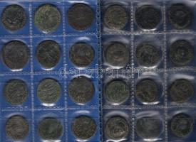 Róma/Császárság 72db kis és nagy bronz, 2db kis éremtartóban T:többségében 2, a többi 3