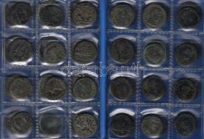 Róma/Császárság 72db kis és nagy bronz, 2db kis éremtartóban T:többségében 2, a többi 3