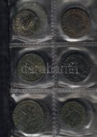 Róma/Császárság 72db kis és nagy bronz, 2db kis éremtartóban T:többségében 2, a többi 3