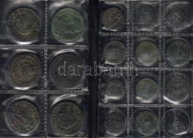 Róma/Császárság 72db kis és nagy bronz, 2db kis éremtartóban T:többségében 2, a többi 3
