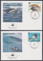 WWF Seals set on 4 FDC WWF fókák sor 4 FDC