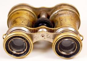 Gläser régi színházi látcső, lencsék piszkosak, működik, 10x10 cm /
theatre glasses