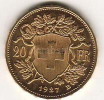 Svájc 1927B 20Fr Au T:2