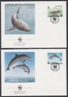 WWF Sea animals set 4 FDC WWF tengeri állatok sor 4 FDC
