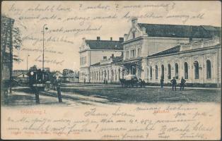 Bohumín, Oderberg; Bahnhof, verlag O. Müller / railway station (fl)