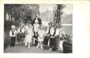 1921 IV. Károly, Zita és gyermekeik a száműzetés ideje alatt / Charles IV in exile