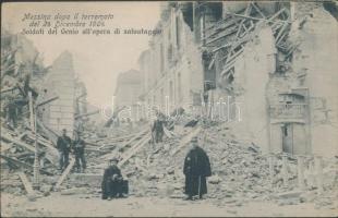 1908 Messina dopo il terremoto, soldati del genio / after the earthquake (fl)