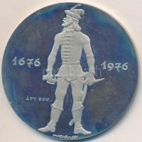 Madarassy Walter (1909-1994) 1976. "II. Rákóczi Ferenc" Ag emlékérem (25,2g/0.800/42,5mm) ...