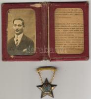 1950-es évek Sztahanovista kitüntetés hozzávaló fényképes igazolvánnyal T:2 R!