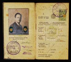 1938 Magyar Királyság által kiállított fényképes útlevél / 1938 Hungarian passport