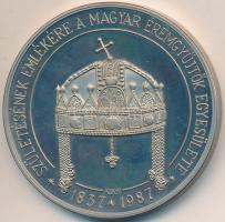 Kelemen Kristóf (1922-) 1987. "MÉE / Erzsébet királyné születésének emlékére" fém emlékére...