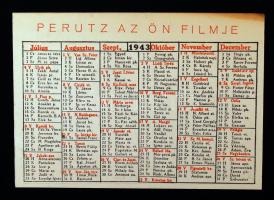 1943 Perutz az ön filmje, Olvassa a Fotóéletet feliratú kártyanaptár