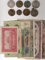 Kis hagyaték tétel 2 klf Ag + Mexikó 1P Ag (Billon) + 4klf emlékérem + 7 klf magyar bankjegy T:BU,2,...