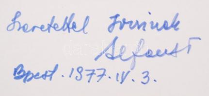 Alfons aláírása az őt ábrázoló nyomtatott képen