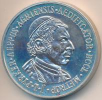 Bognár György (1944-) 1987. "MÉE Eger / 150 éves az Egri Főszékesegyház" piefort Ag emlékérem (0.800/35.77g/42,5mm) T:1-