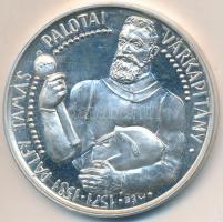 Buda István (1952-) 1987. "MÉE Budapest / Pálfy Tamás Palotai Kapitány" Br emlékérem (36g/...