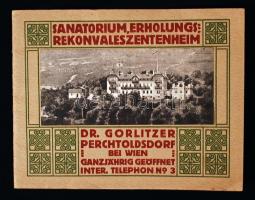 cca 1920-1930 Perchtolsdorf, Sanatorium ismertető füzet, 24p