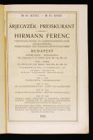 1928 Bp., Hirmann Ferenc Fémöntöde, Rézáru- és Vagónfelszerelés Gyár árjegyzéke képekkel, 624p