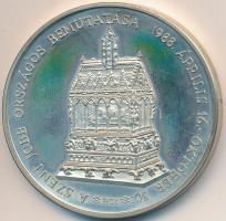 Bognár György (1944-) 1988. "MÉE Budapest - Szent Jobb / Államalapító Szent István" Ag eml...