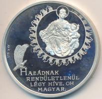 Bognár György (1944-) 1989. "1956-1989 Magyar Köztársaság Emlékérem" Ag emlékérem (31.4g/0.925/42,5mm) T:PP ujjlenyomat