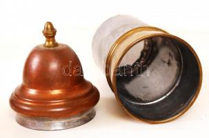 Réz teás kiöntő, berakható szűrővel, m:30 cm