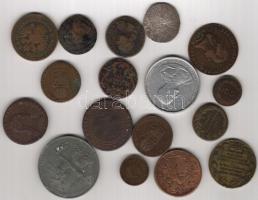 1763-tól 15 db fémpénz kis hagyaték tétel, főleg krajcárok magyar verdejellel, benne G,O ritkább ver...