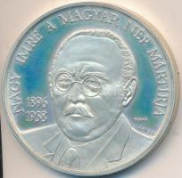 Bognár György (1944-) 1990. "MÉE Budapest / Nagy Imre a magyar nép mártírja" Ag emlékérem (35,9g/0.835/42,5mm) T:PP ujjlenyomat