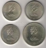 Kanada 1976. 5$ (3x) + 10$ Ag "Olympia" 4 klf motívum T:2