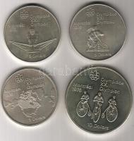 Kanada 1976. 5$ (3x) + 10$ Ag "Olympia" 4 klf motívum T:2