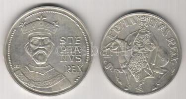 1972. 50Ft+100Ft Ag "Szt.István" sor T:BU