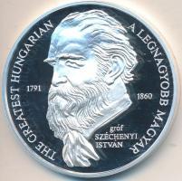 Lebó Ferenc (1960-) 2000. MKB "Az ÖtvenÉves Bank / gróf Széchenyi István" Ag emlékérem (31...