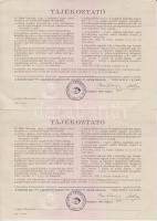 Budapest 1991. "Országos Kárrendezési és Kárpótlási Hivatal" kárpótlási jegye 1000Ft-ról, ...