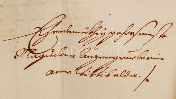 cca 1770-1840 9 db hivatalos levél és levélboríték két Helytartótanácsi levél kancellári aláírásokka...