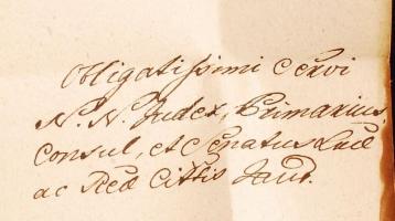 cca 1770-1840 9 db hivatalos levél és levélboríték két Helytartótanácsi levél kancellári aláírásokka...