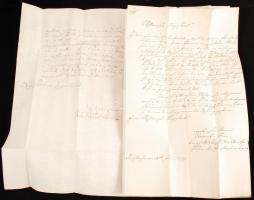 cca 1770-1840 9 db hivatalos levél és levélboríték két Helytartótanácsi levél kancellári aláírásokka...