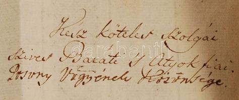 cca 1770-1840 9 db hivatalos levél és levélboríték két Helytartótanácsi levél kancellári aláírásokka...