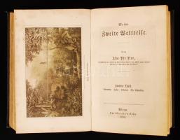 Pfeiffer, Ida: Meine zweite Weltreise. 1-4. Teil. Két kötetben. 4 fametszettel / In 2 volumes with 4...