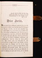 Zeit und Ewigkeit. Wien, cca 1850. Jacob Wellner.  Imakönyv 4 részmetszettel. Rézveretes bársony kötésben. / with 4 etchings. In velvet binding