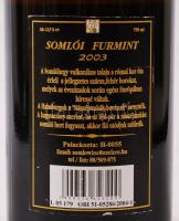 2003 Somlói Furmint száraz fehér bor, 750 ml
