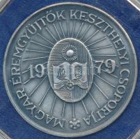 1979. MÉE "25 éves Keszthely város" ffém emlékérem plasztik tokban T:1