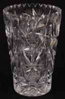 Kristály vázák (2db), hibátlanok, m:15 cm